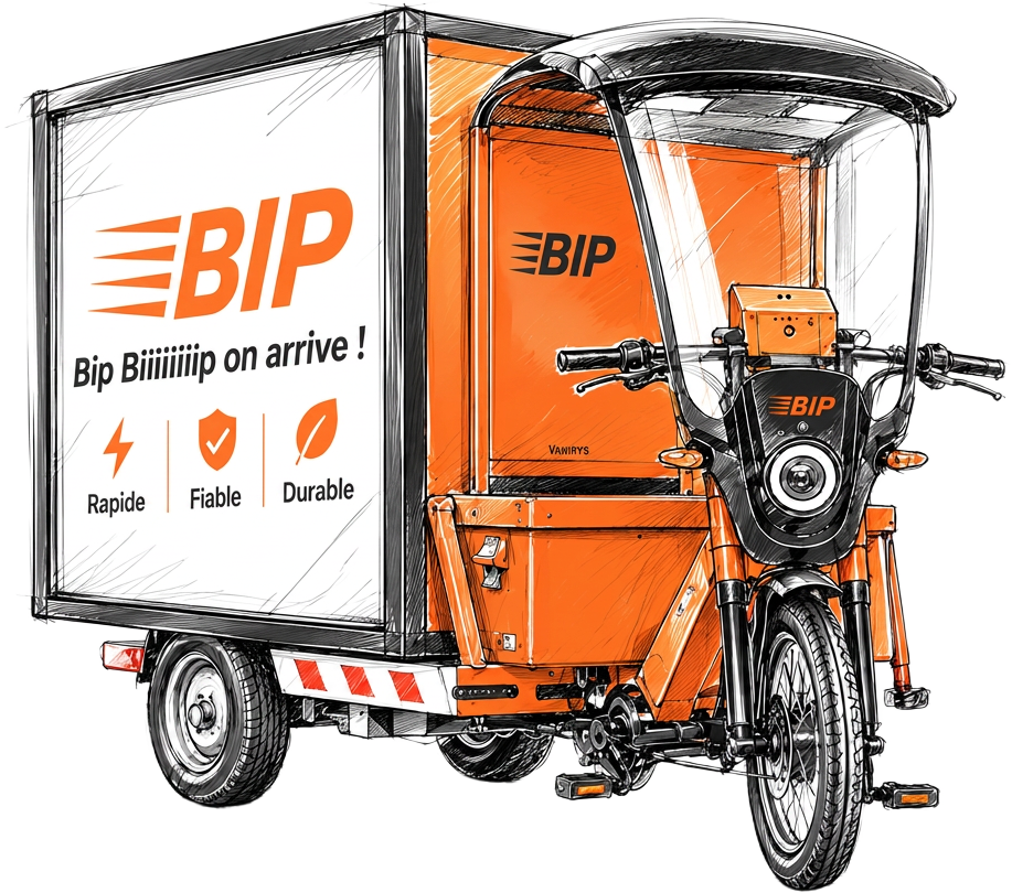 Cargo bike BIP BIP à la Grand-Place de Bruxelles